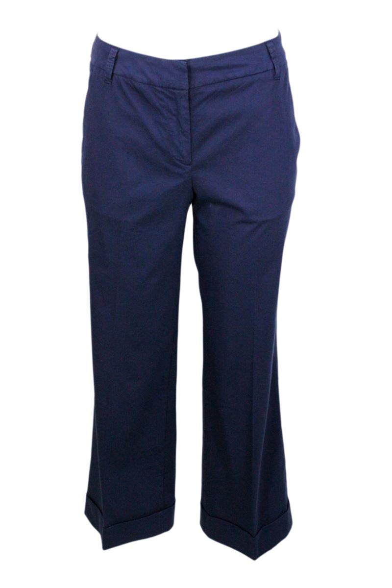 jacob cohen trousers blue 97co 3ea - women