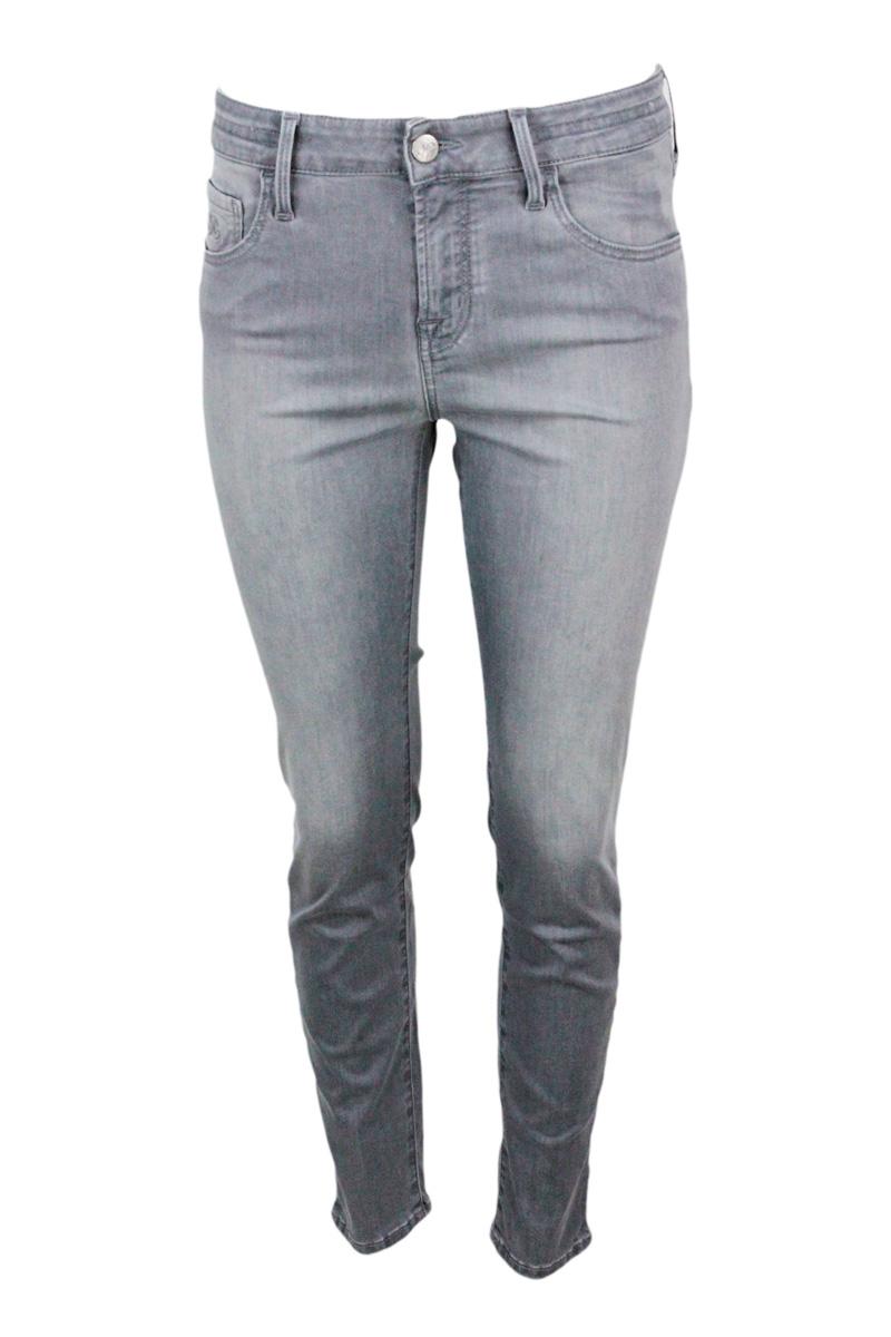 jacob cohen trousers grey 50co 40ly 7ea - women