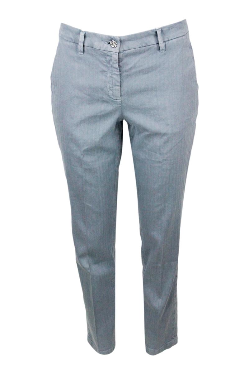 jacob cohen trousers light blue 51li 47co 2ea - women