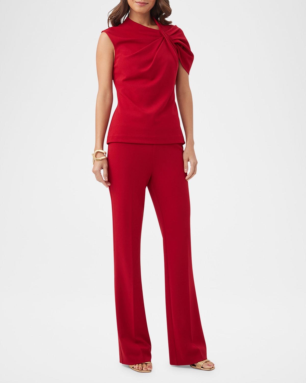 jacoba high-rise flare-leg pants