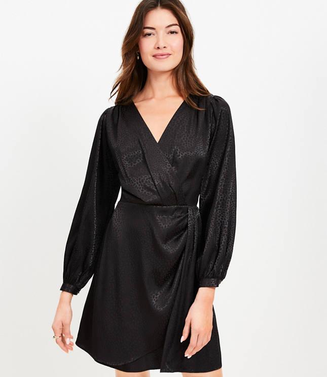 jacquard draped mini dress