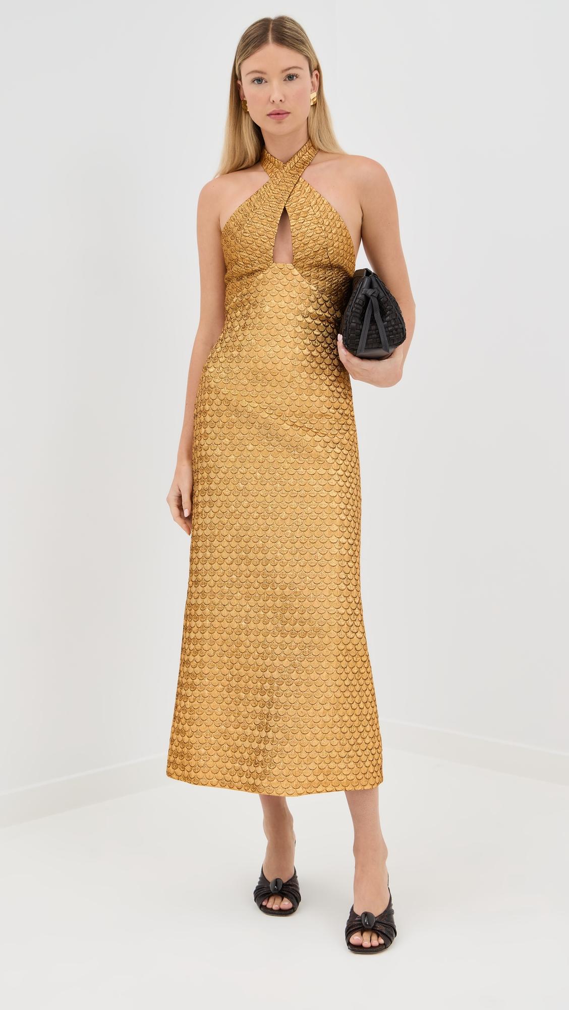 jacquard elegant expedition midi dress
