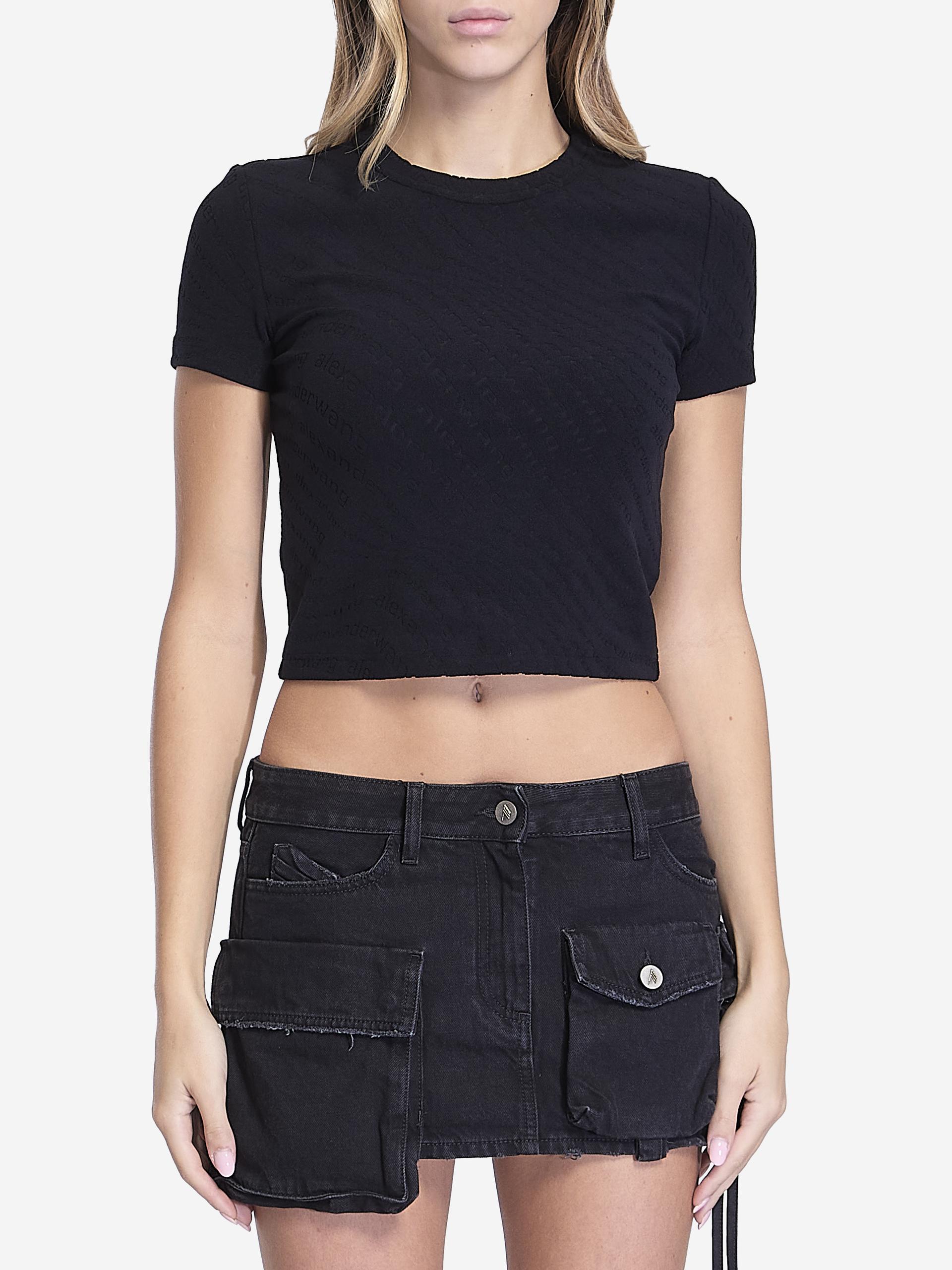 jacquard logo tshirt