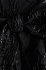 jacquard-weave bow-front dress