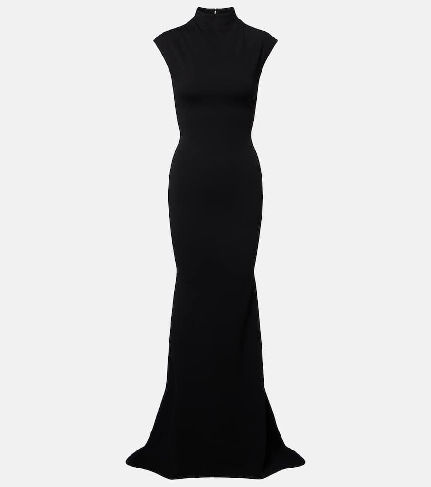 jacquemus alba crêpe jersey maxi dress
