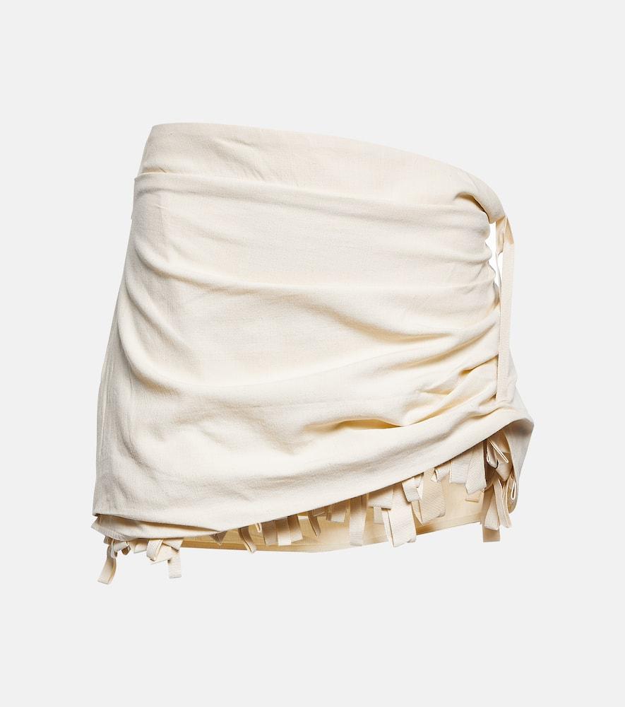 jacquemus artichaut ruffled miniskirt