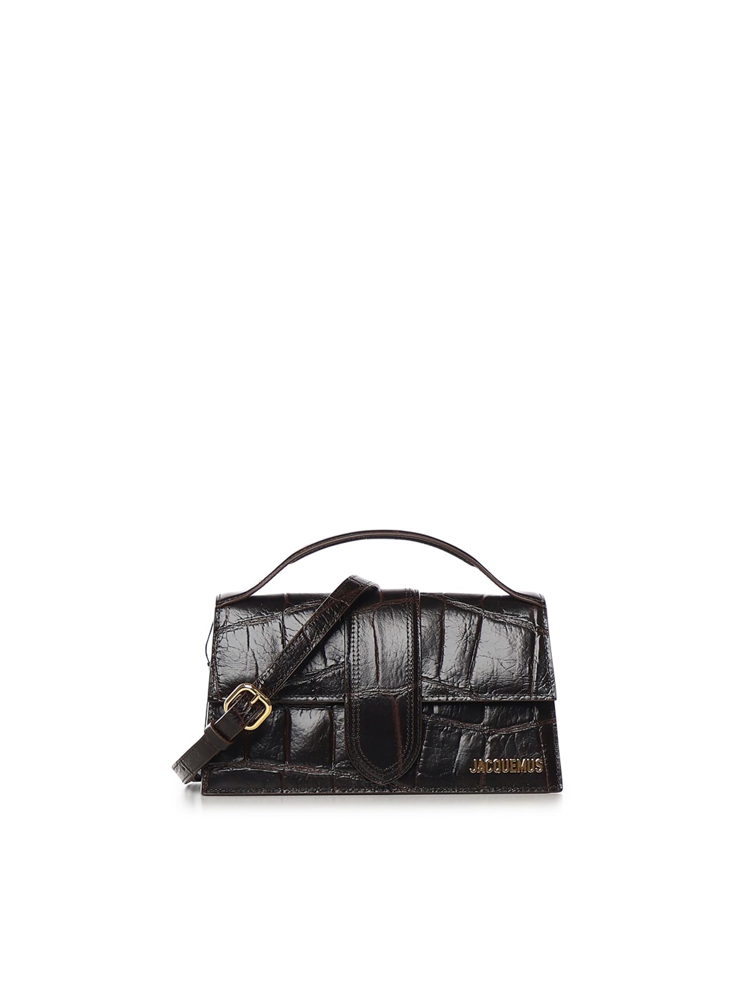 jacquemus bags dark brown cowskin - women