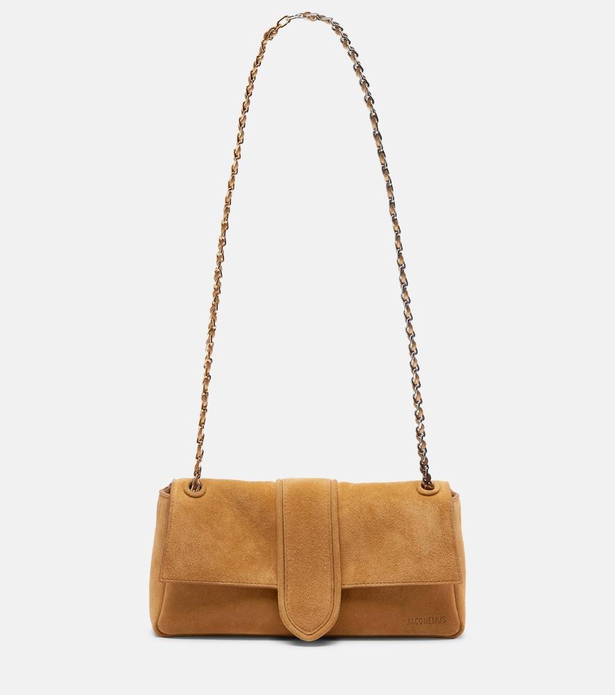 jacquemus bambino chaîne suede shoulder bag