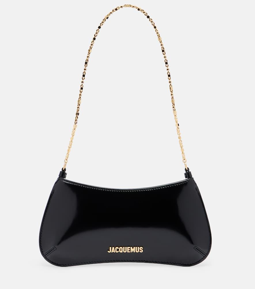 jacquemus bisou chaine small leather shoulder bag