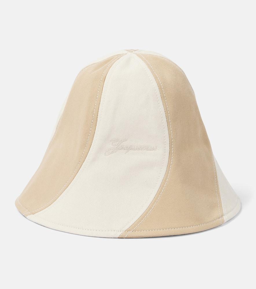 jacquemus bob gelato canvas bucket hat