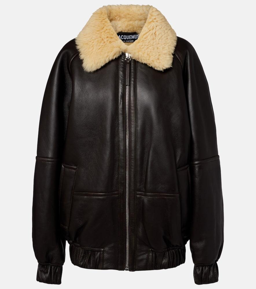 jacquemus bombardier shearling