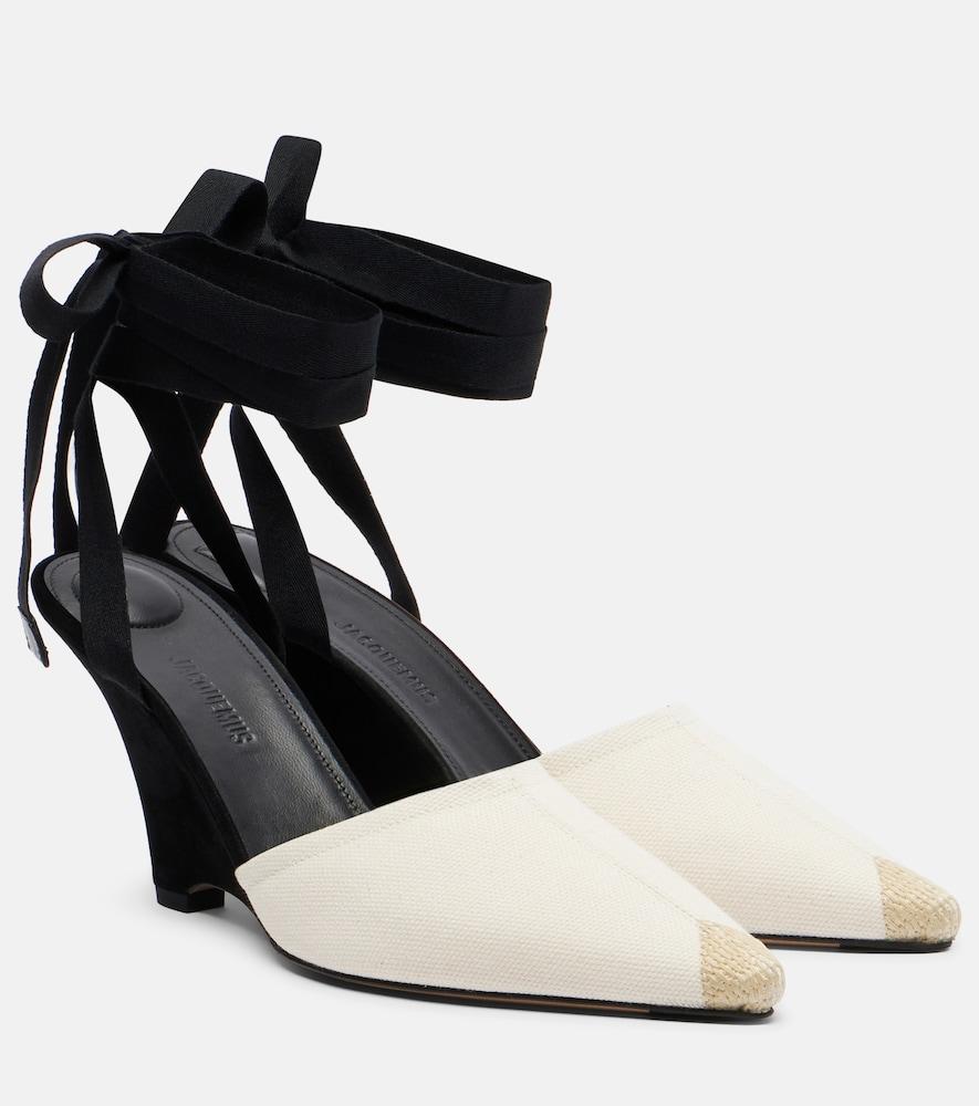 jacquemus canvas wedges