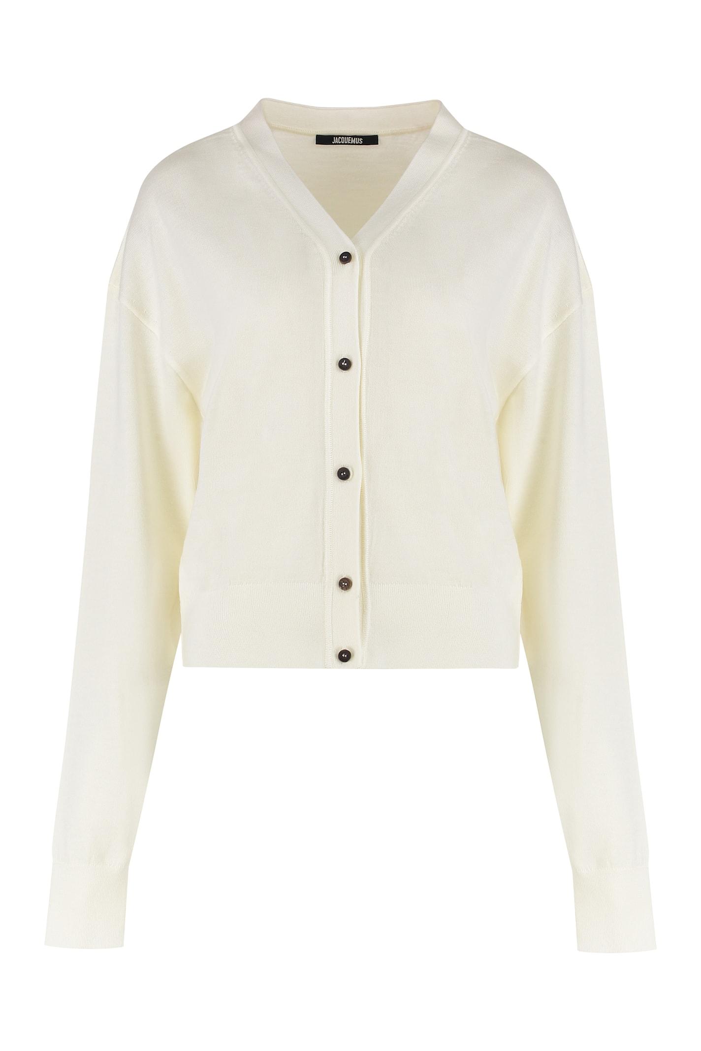 jacquemus cardigan brode in merino wool