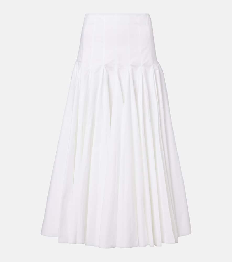 jacquemus cotton jersey midi skirt