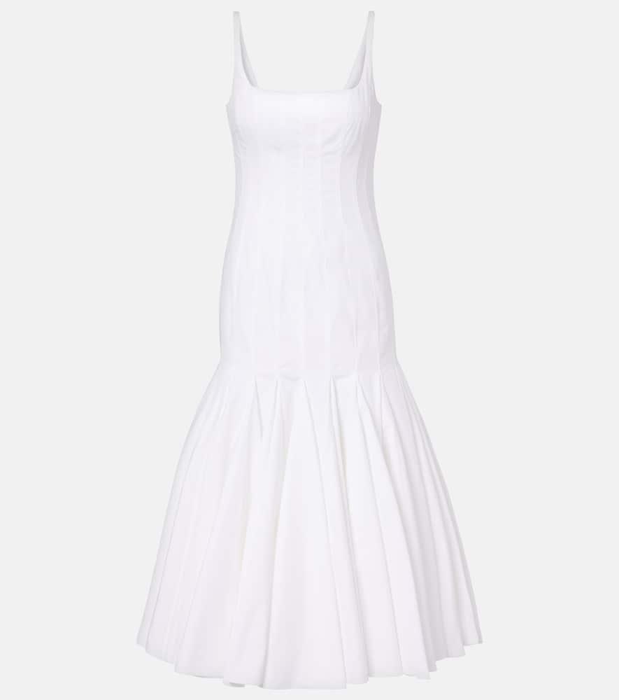 jacquemus cotton midi dress