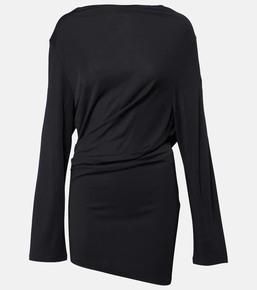 jacquemus croisière draped jersey minidress