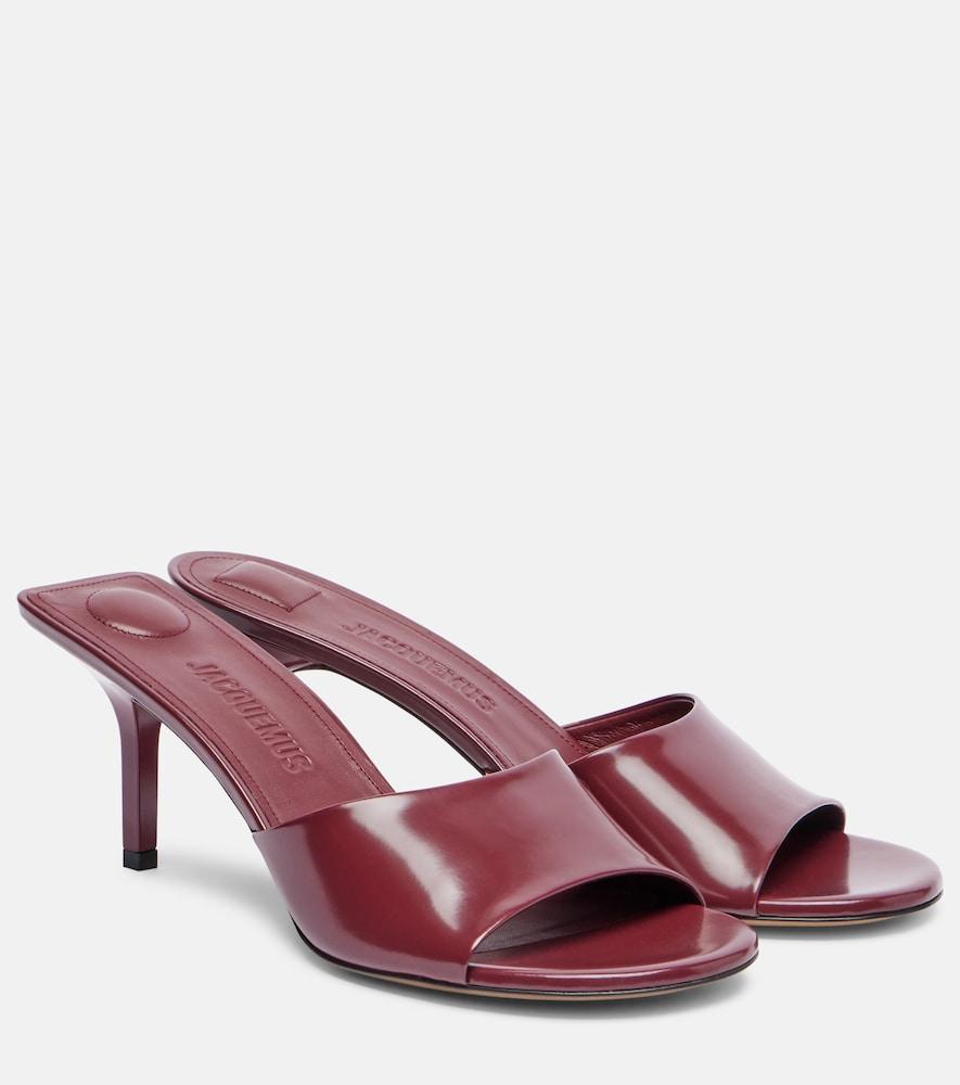 jacquemus cubisto 70 leather mules