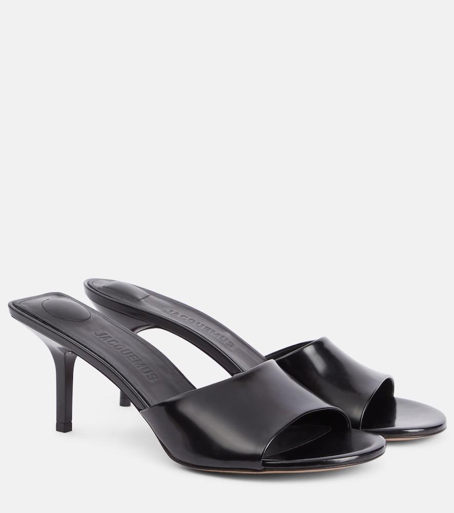 jacquemus cubisto leather mules