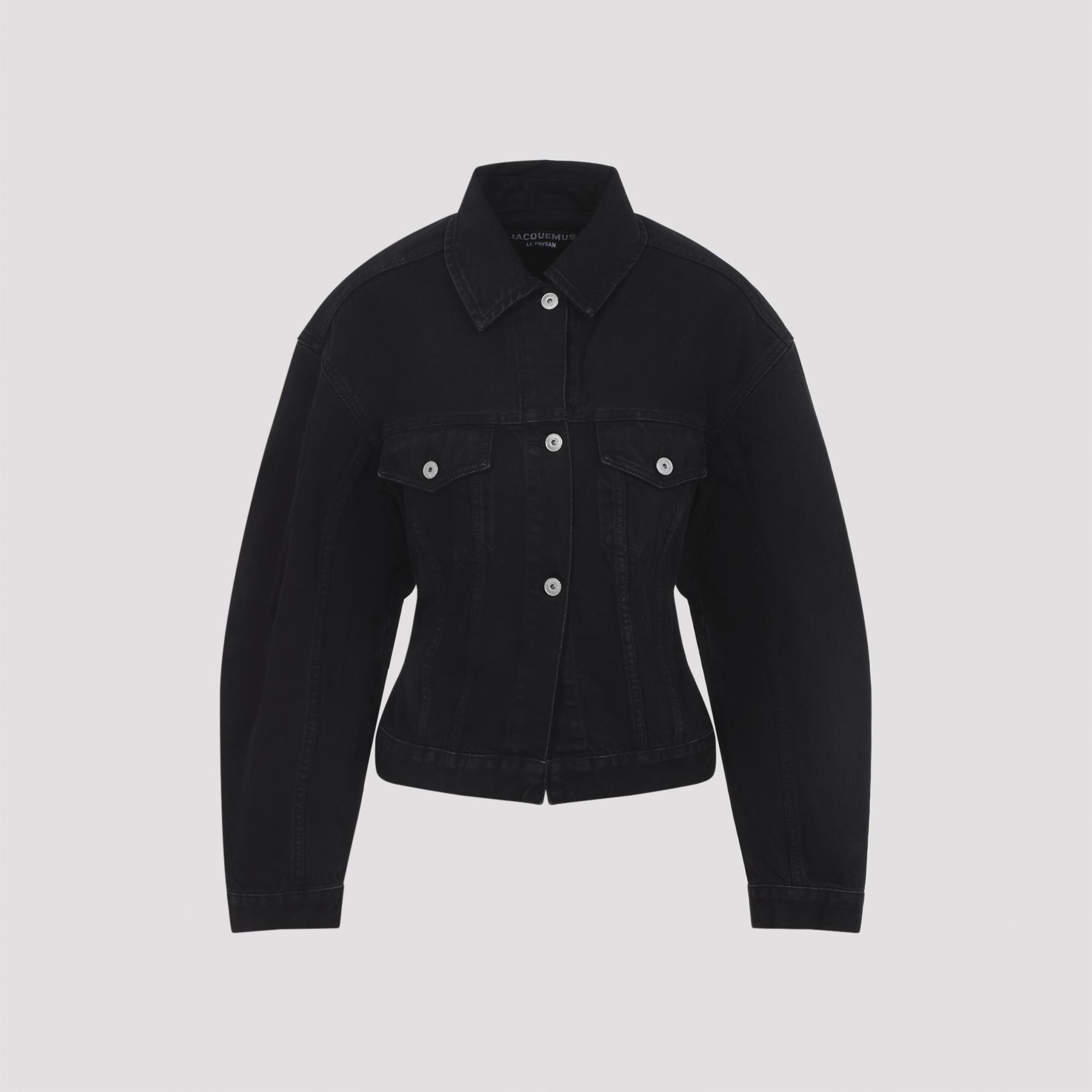 jacquemus de-nîmes jacket black cotton - women