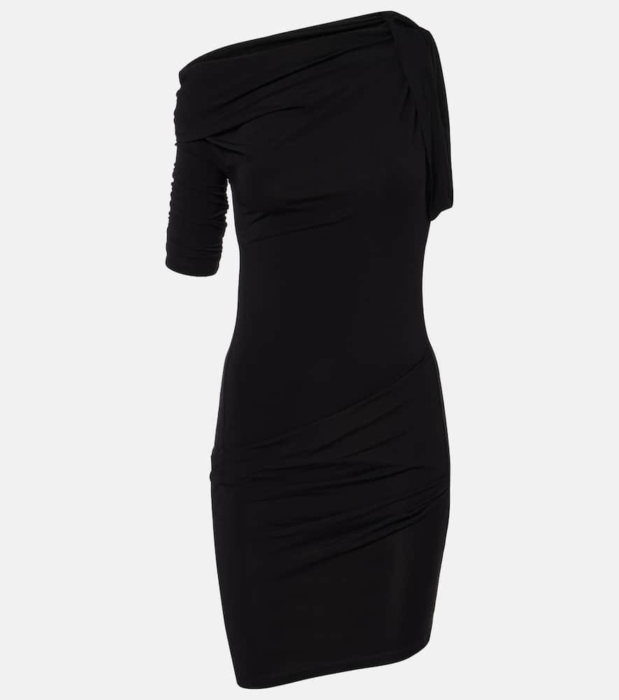 jacquemus drapeado jersey minidress
