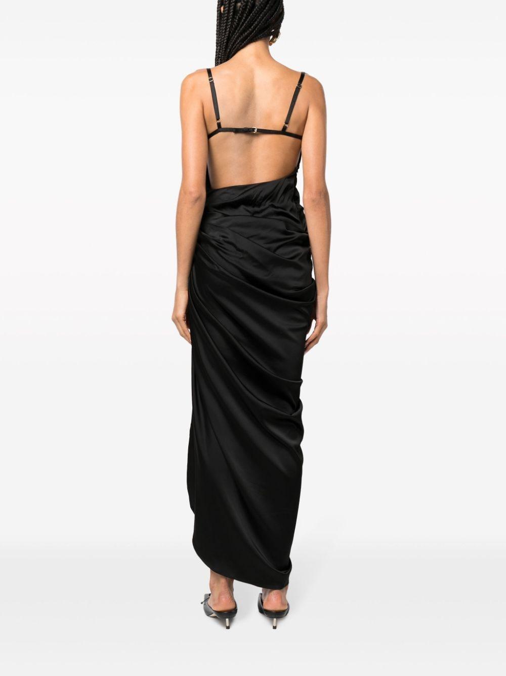 jacquemus dresses black polyamide - women