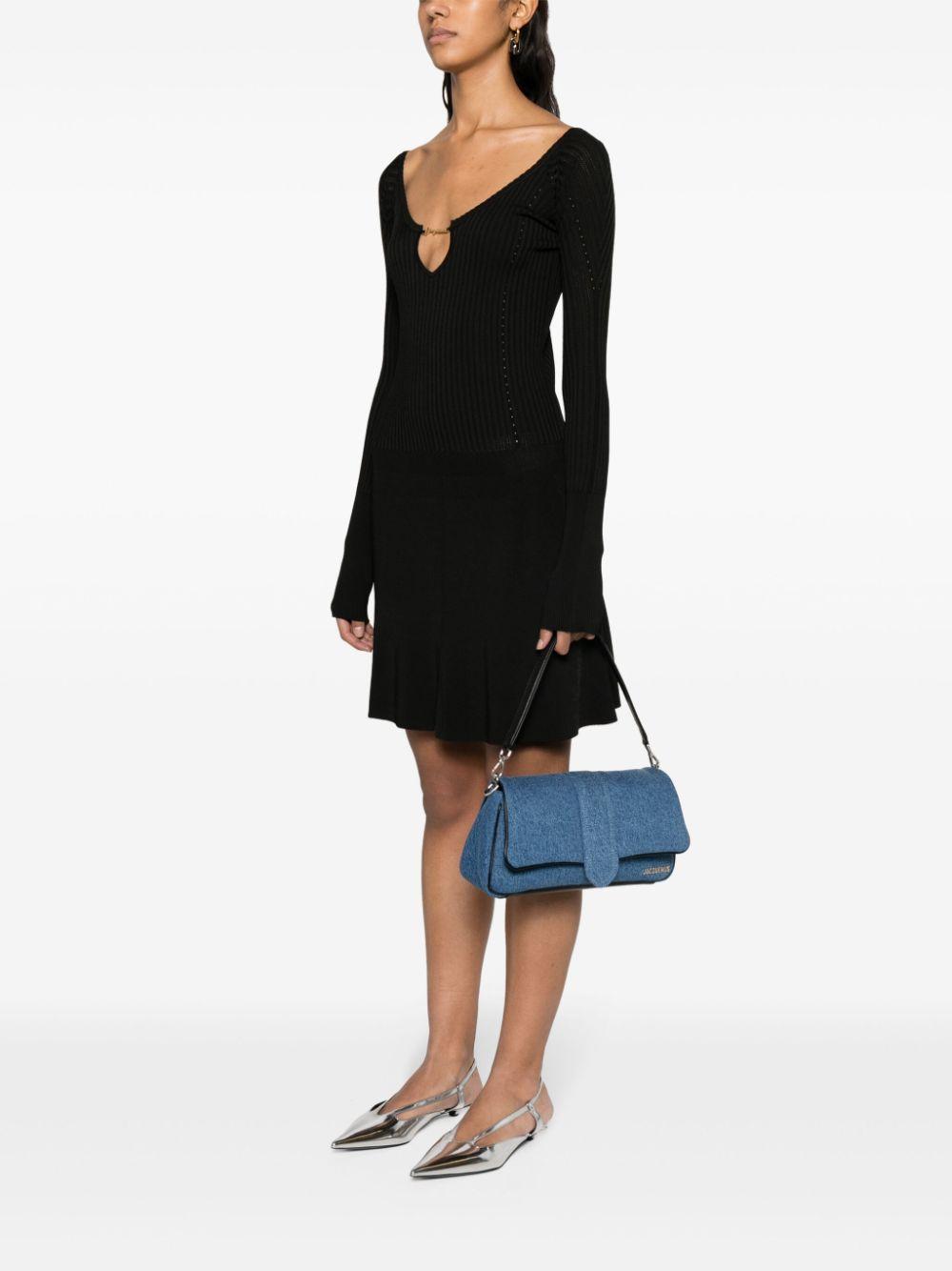 jacquemus dresses black viscose polyester - women