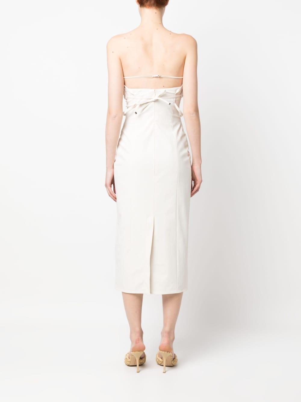 jacquemus dresses white polyamide - women