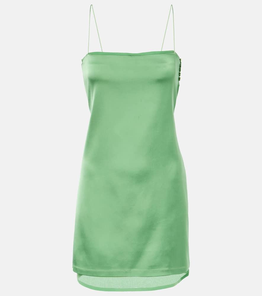 jacquemus elica satin minidress