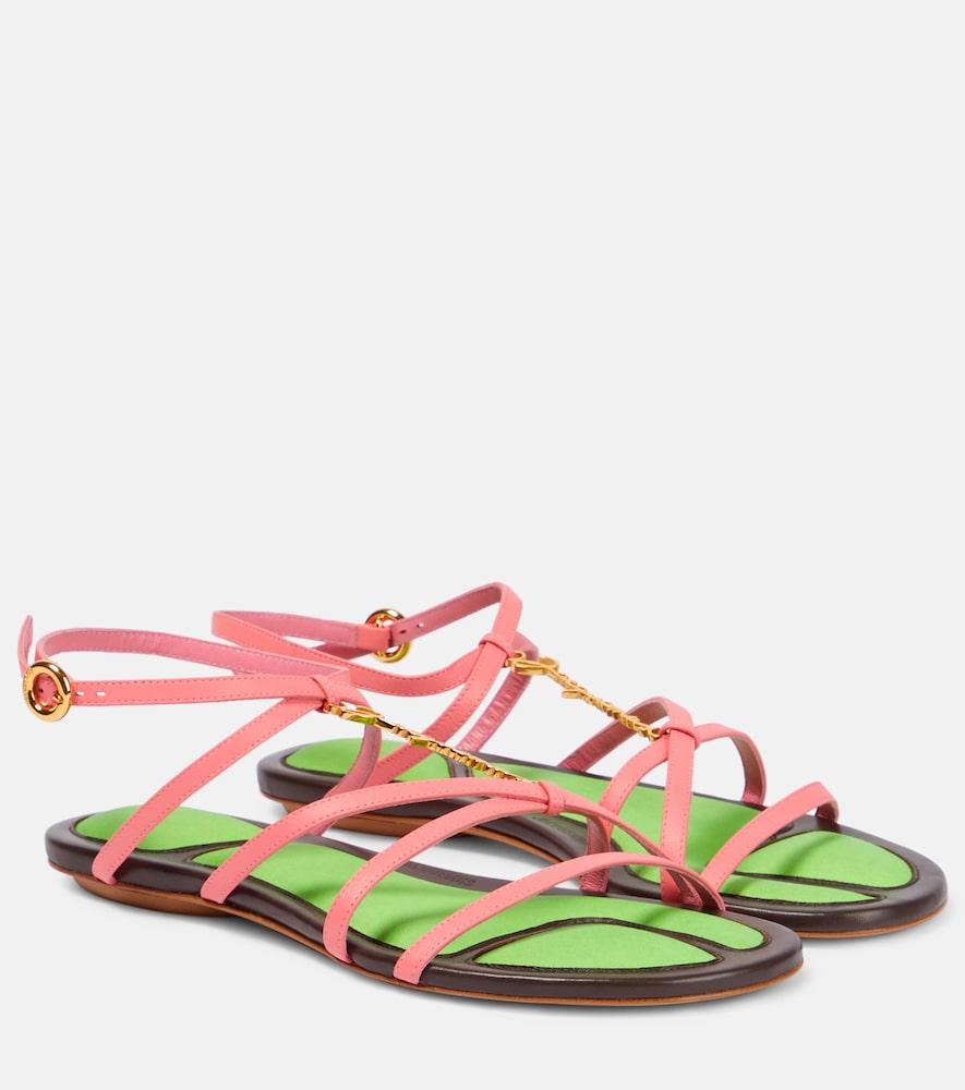 jacquemus embellished leather sandals