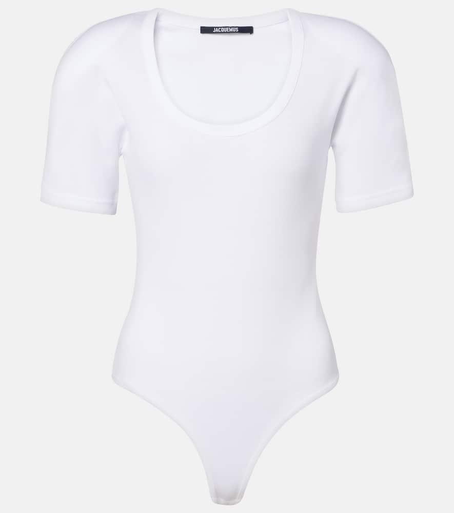 jacquemus embroidered cotton bodysuit
