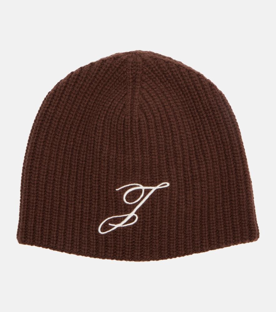 jacquemus espiral logo wool beanie