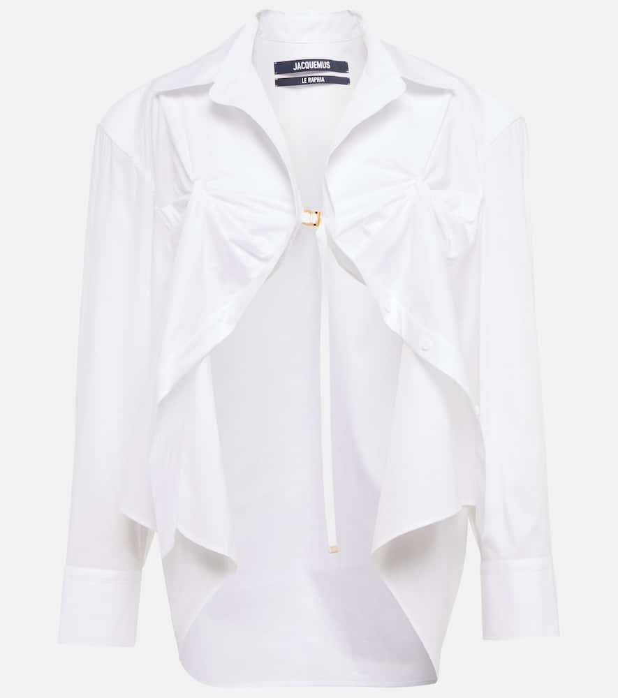 jacquemus la chemise amaro poplin shirt