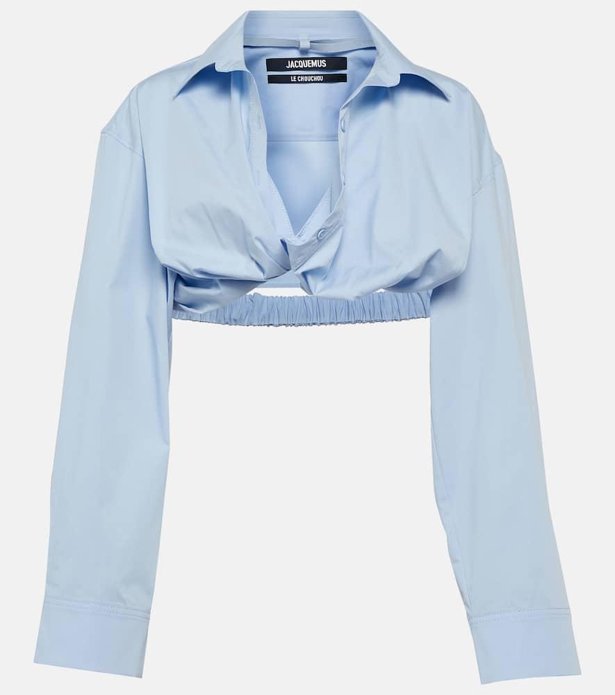 jacquemus la chemise bahia cropped top