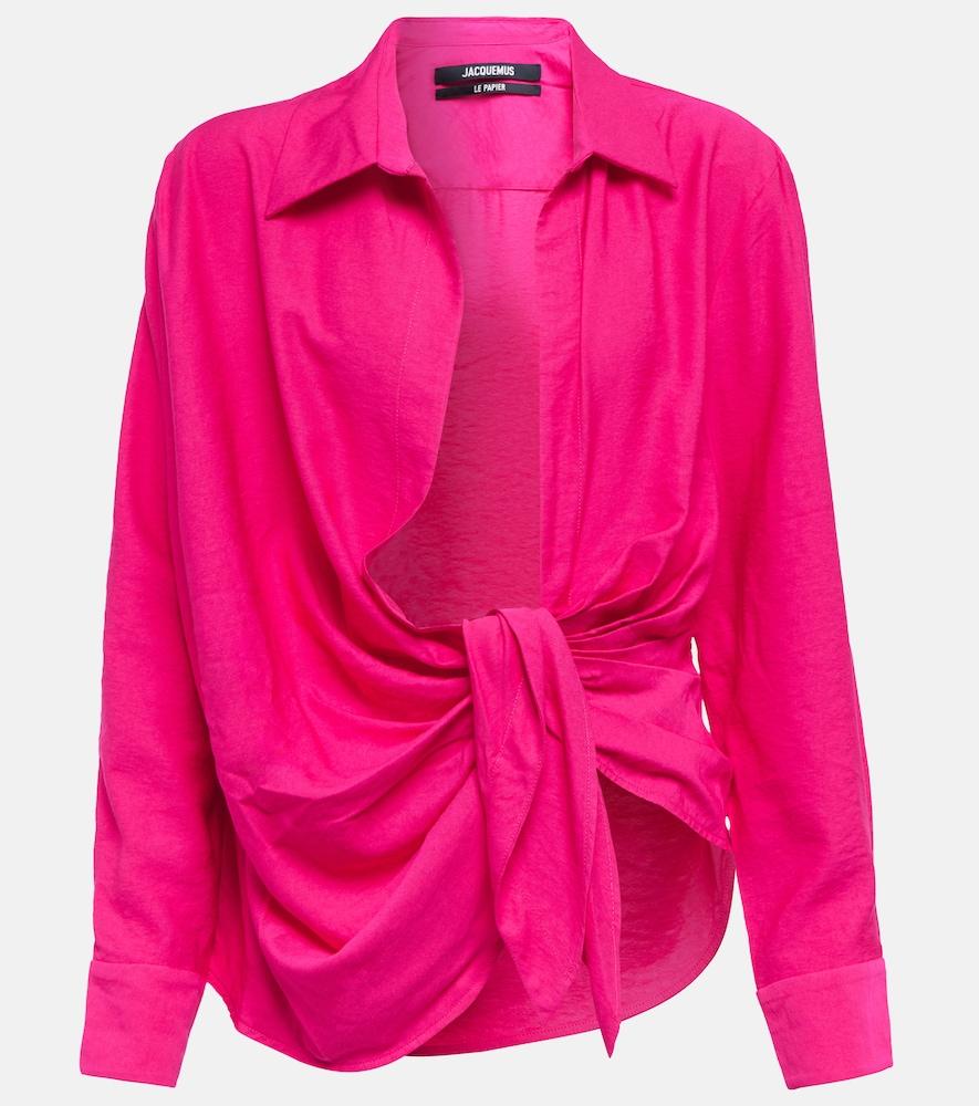 jacquemus la chemise bahia tie