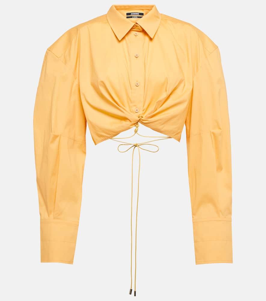 jacquemus la chemise plidao cotton poplin shirt