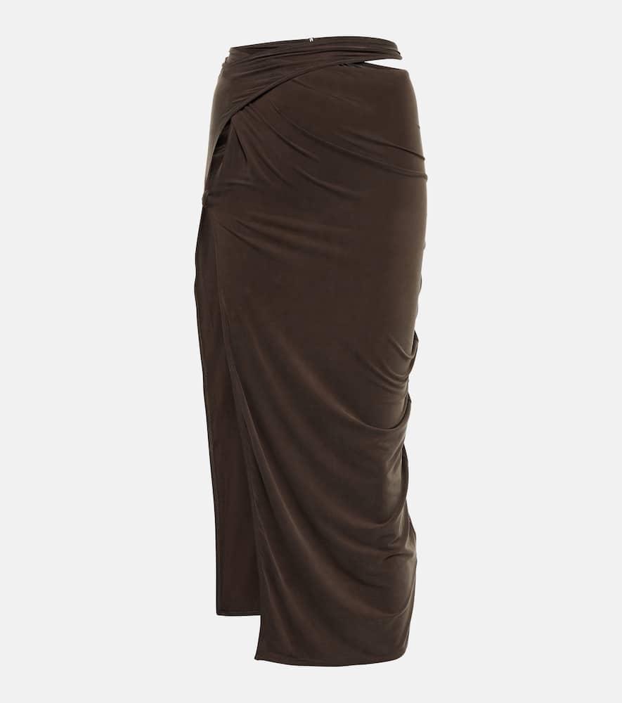 jacquemus la jupe espelho midi skirt