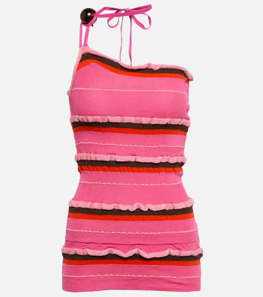 jacquemus la maille concha embellished top