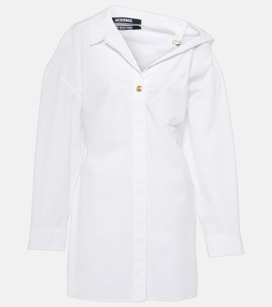 jacquemus la mini robe chemise cotton shirt dress