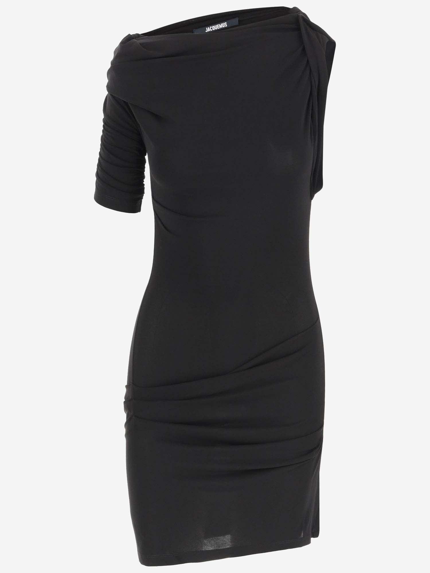 jacquemus la mini robe drapeado