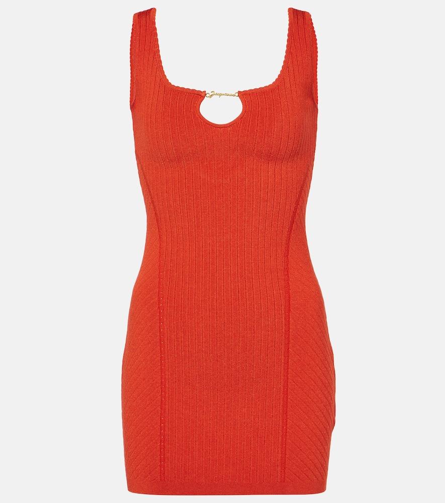 jacquemus la mini robe sierra ribbed