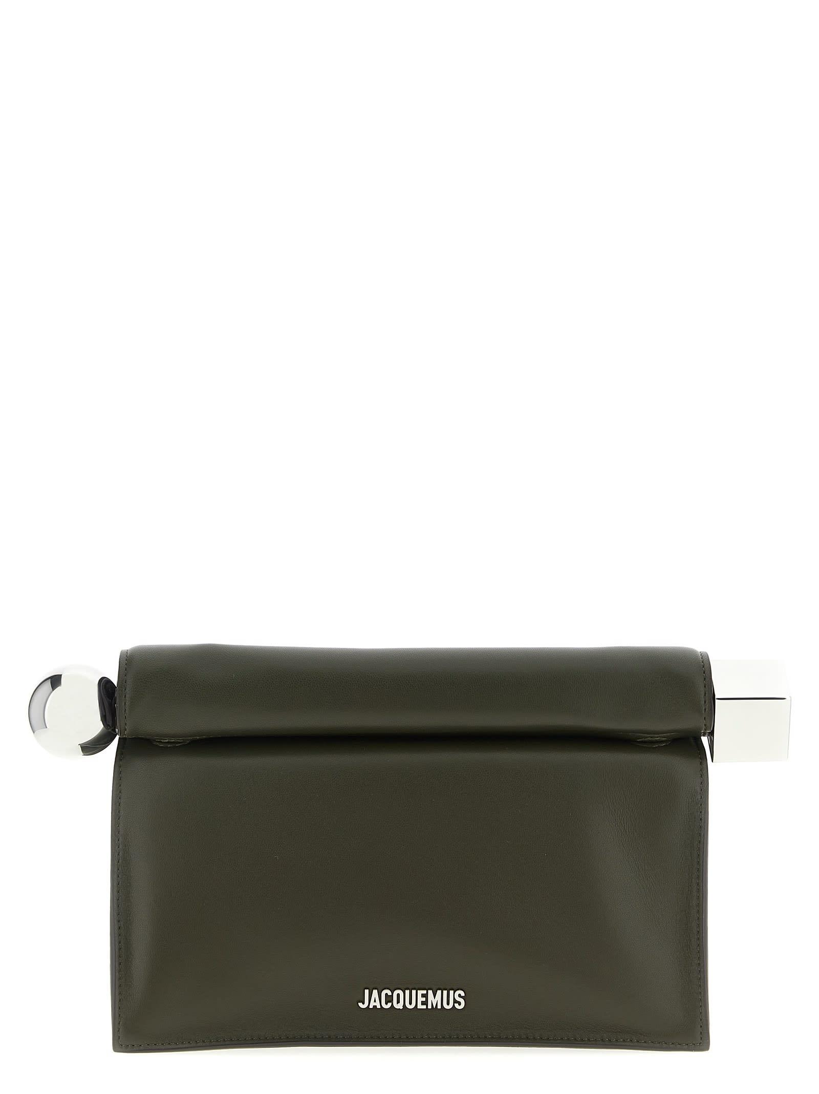 jacquemus la pochette rond carré clutch