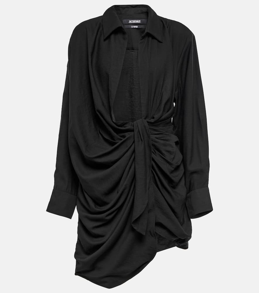 jacquemus la robe bahia gathered minidress