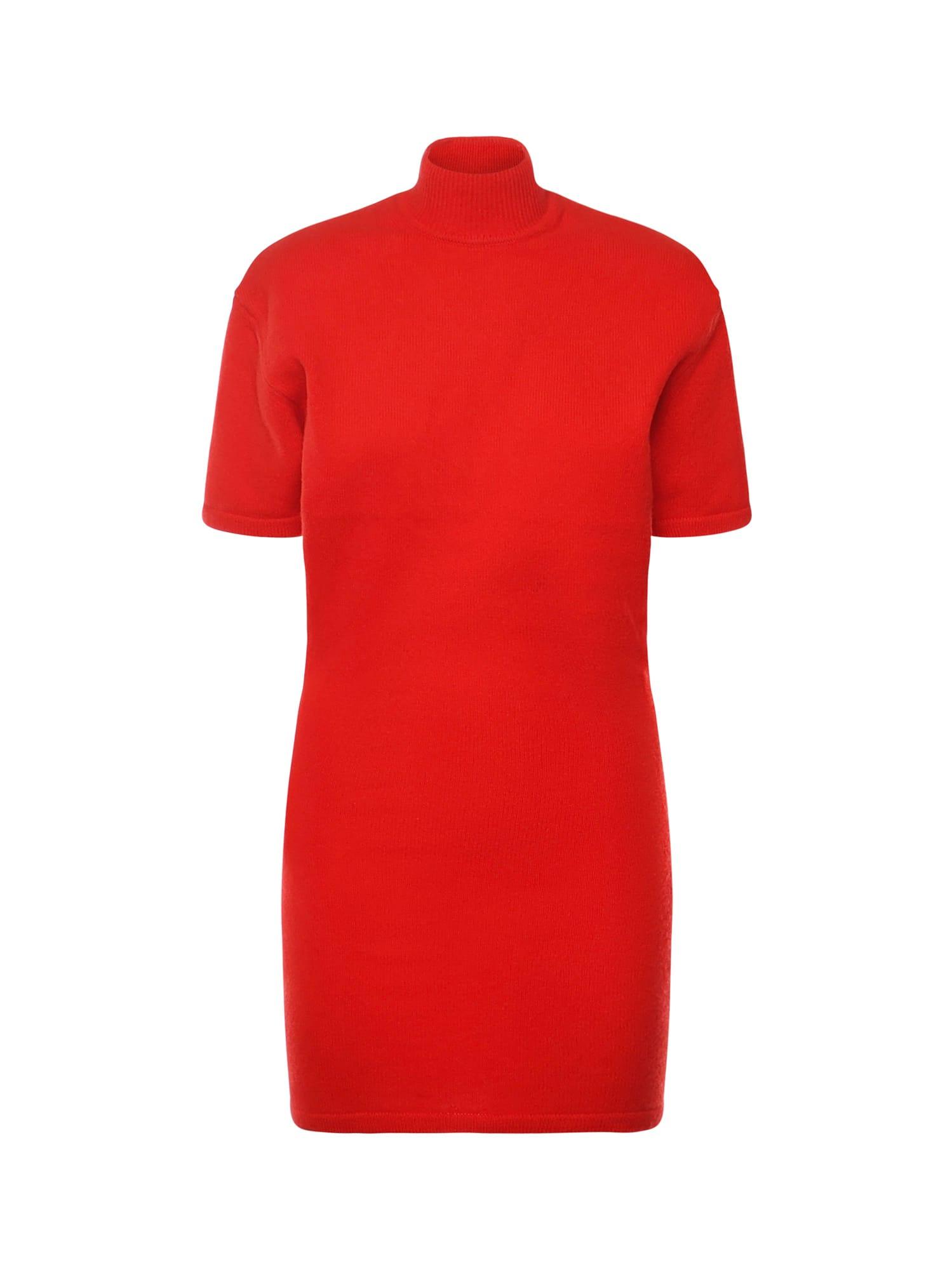 jacquemus la robe maille chestnut dress
