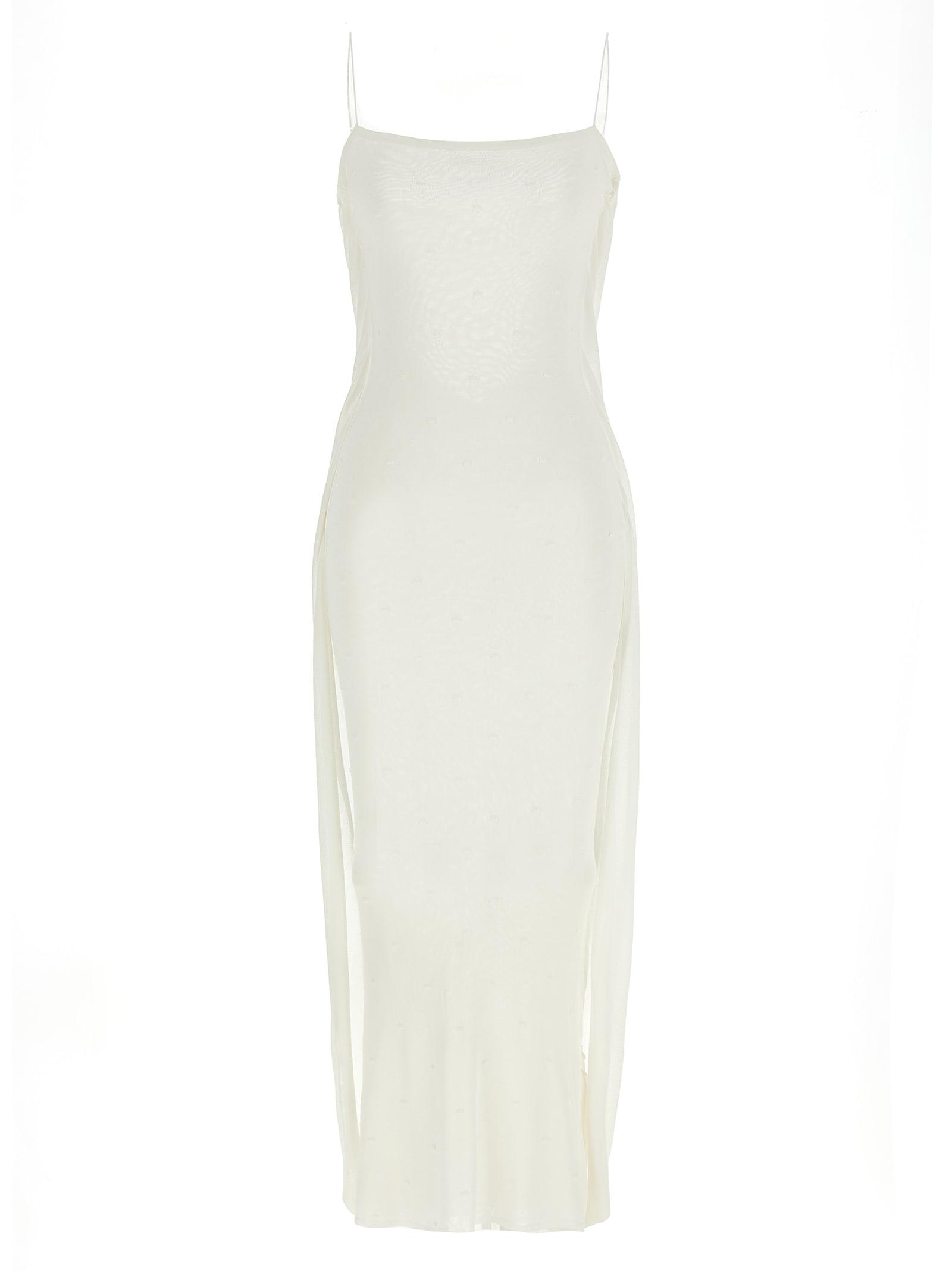 jacquemus la robe maille plumetis dress