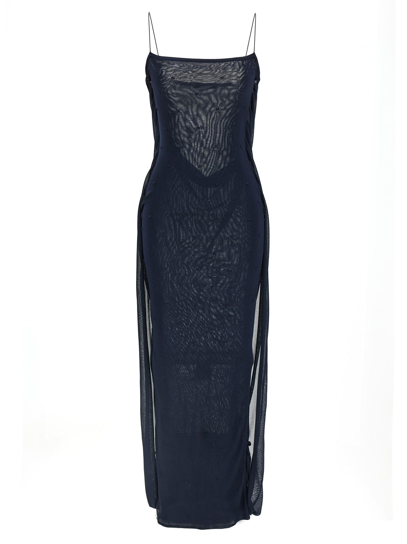 jacquemus la robe maille plumetis dress