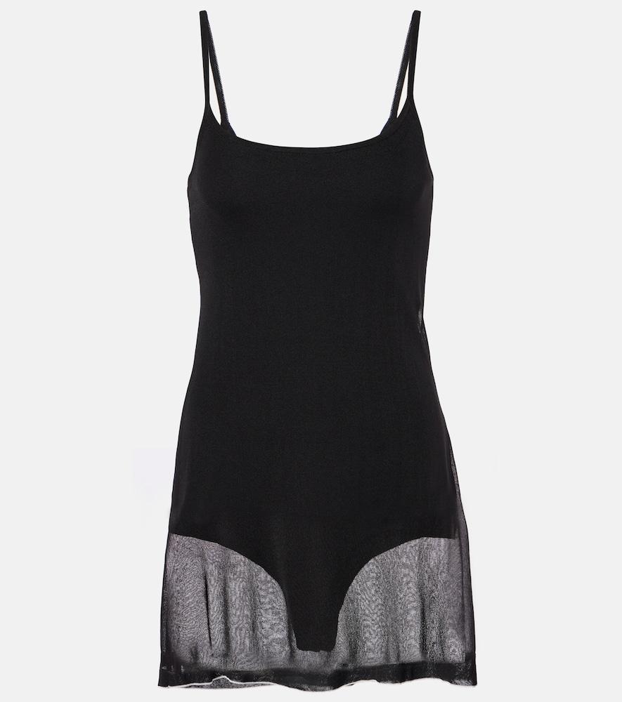 jacquemus la robe maille roupao minidress