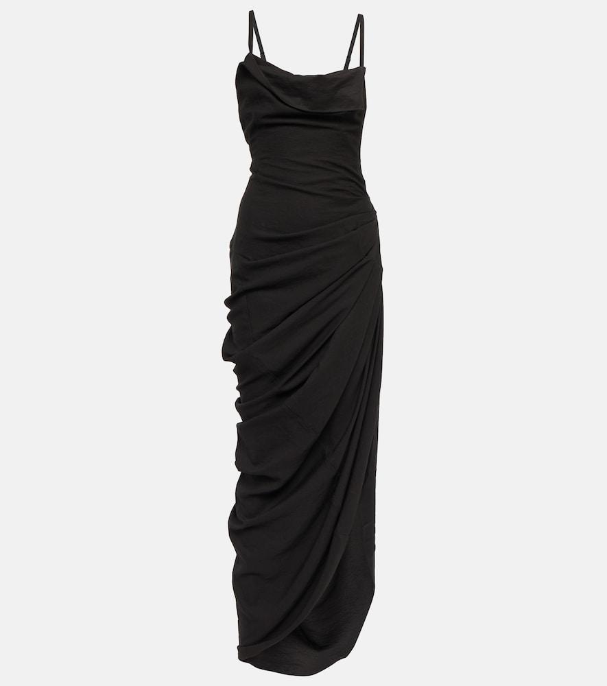 jacquemus la robe saudade voile maxi dress