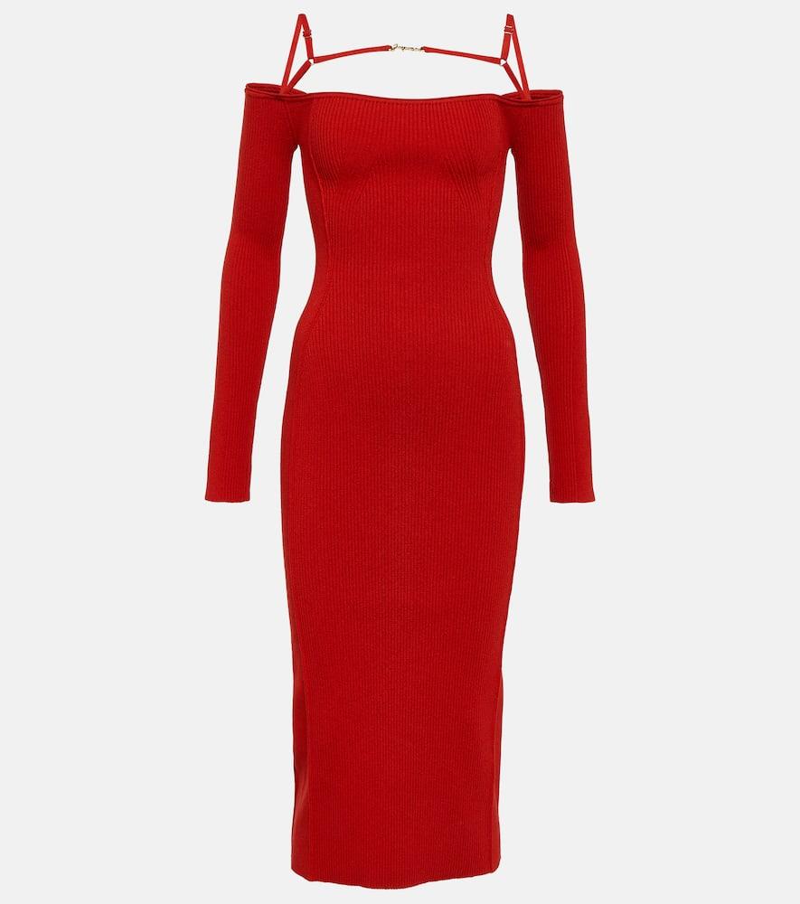 jacquemus la robe sierra midi dress