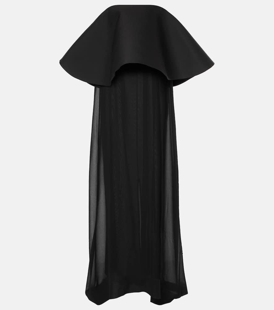 jacquemus la robe vela wool and silk maxi dress