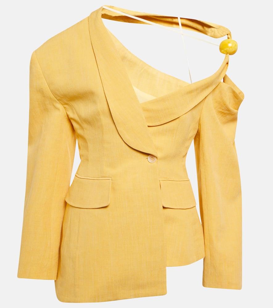 jacquemus la veste baska linen